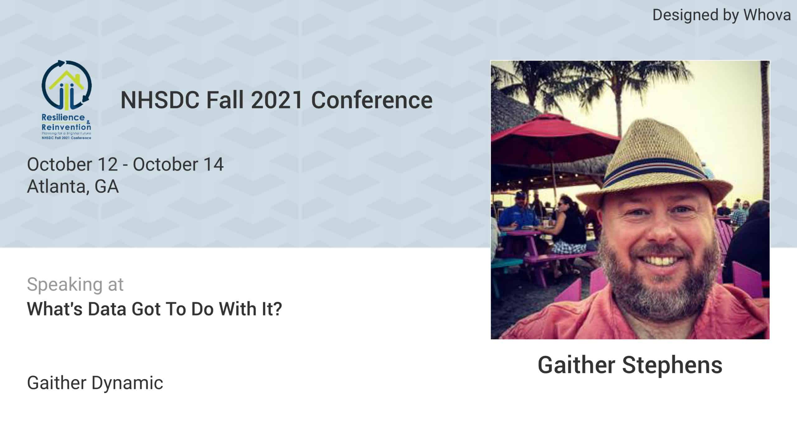Gaither Dynamic CEO to Present at Fall NHSDC Conference