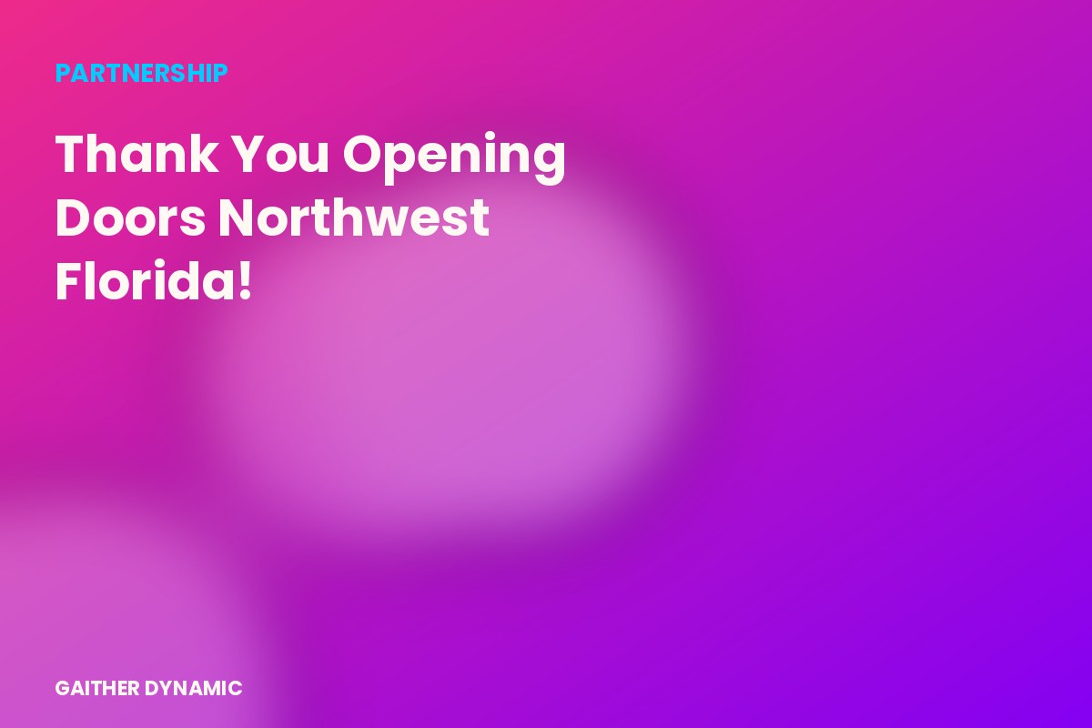 Thank You Opening Doors Northwest Florida!